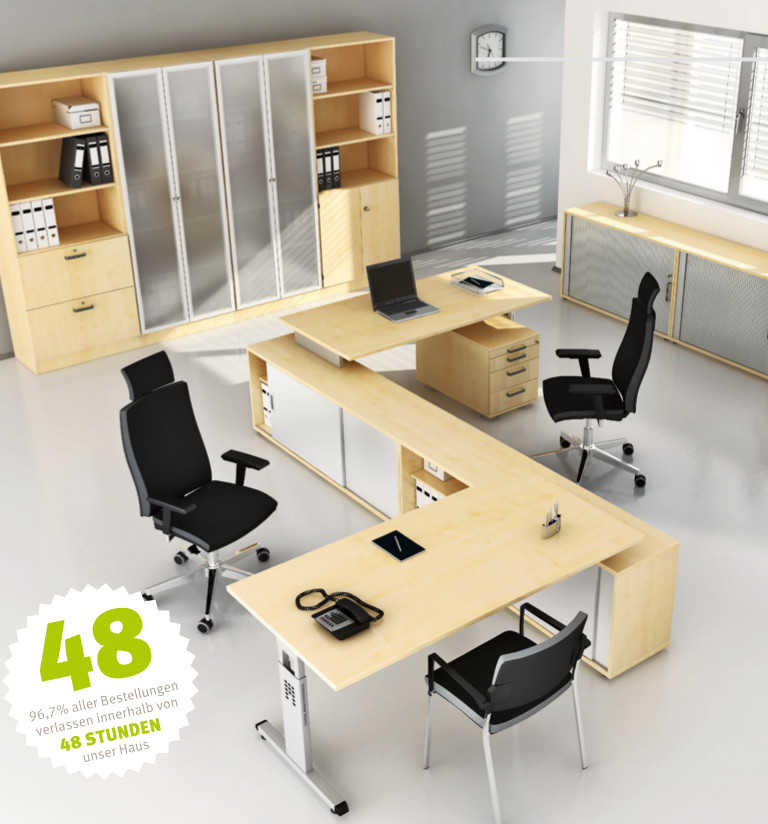 Büroausstattung von Hammerbacher *in 48 Stunden*